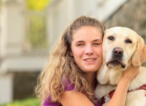 American Council of the Blind Scholarship Program Teen with Service Dog