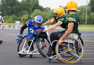 Wheelchair Football Clinic in Foxboro